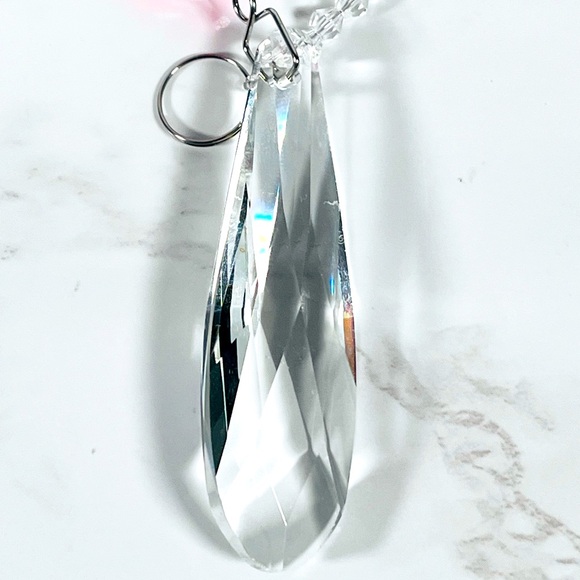 Crystal Chakra Rear View Mirror Car Charm - Picture 3 of 5